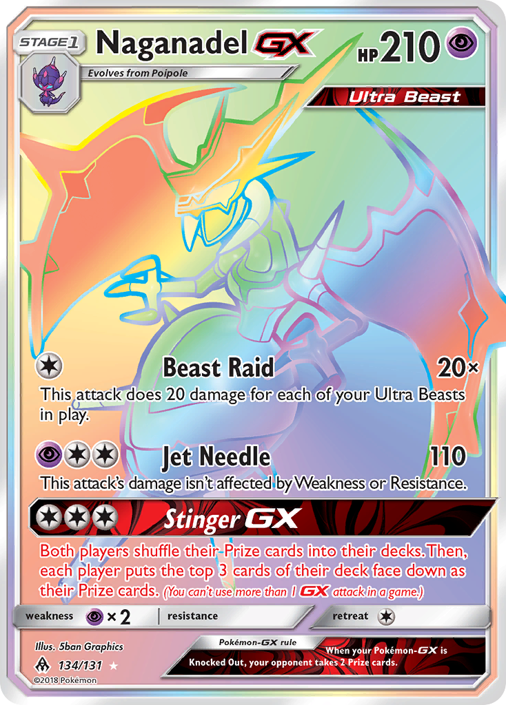 Forbidden Light Naganadel GX #134/131
